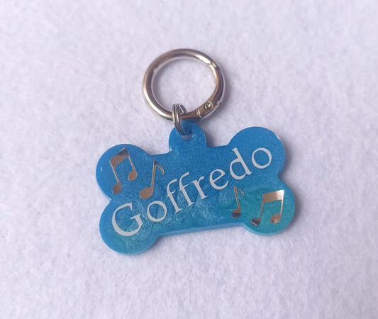 Medaglietta &quot;bone&quot; taglia grande musica